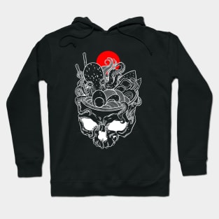 Kawaii Japanese Anime Skeleton Ramen Halloween Hoodie